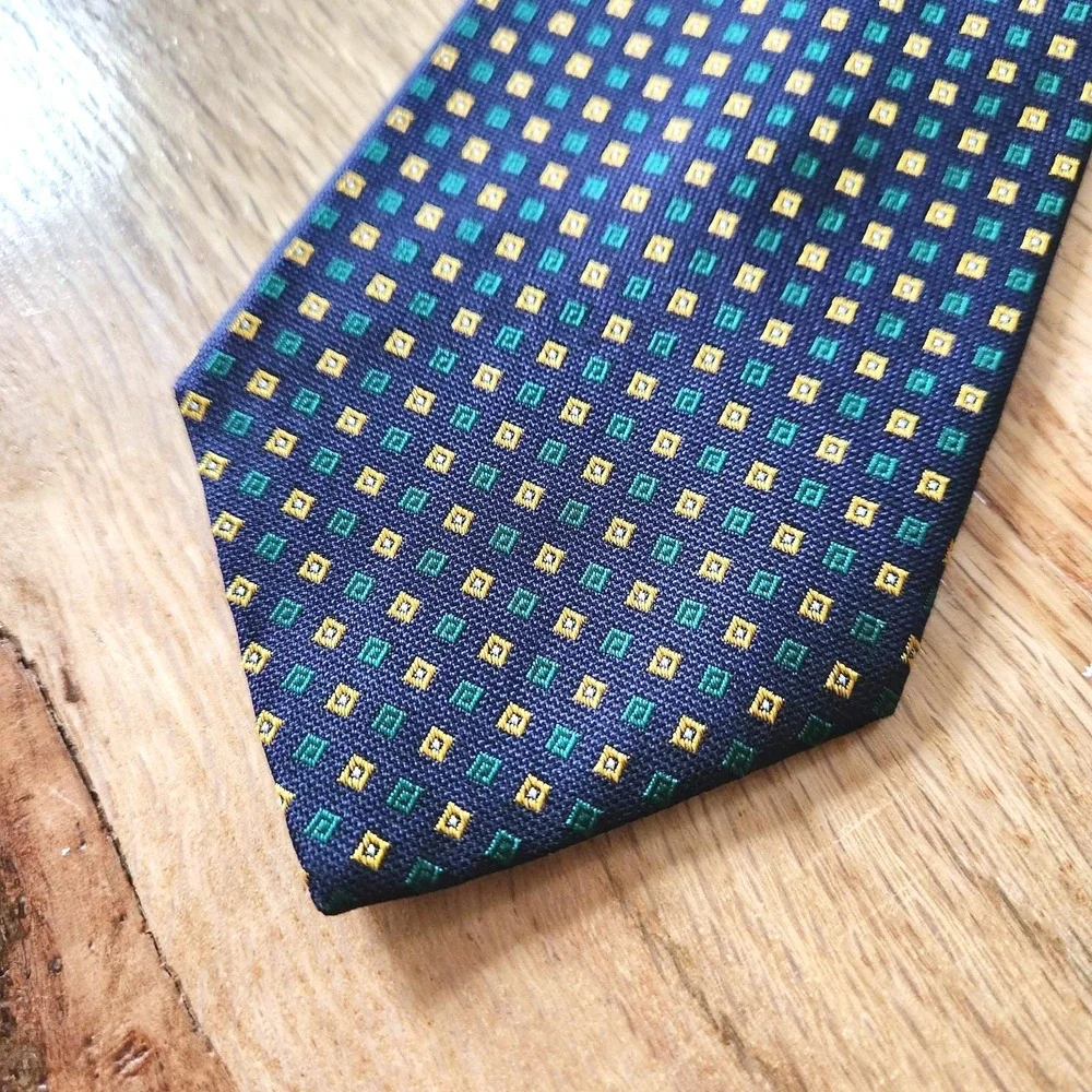 Vintage Brooks Brothers Makers Geometric Tie USA 58
